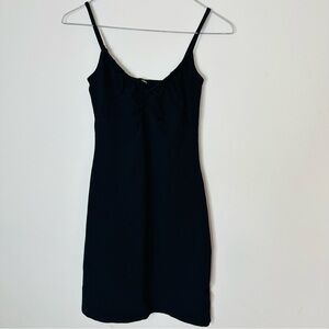 H & M Black Mini Dress With Straps